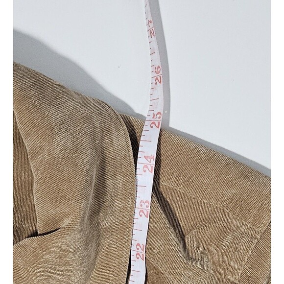 CJ Banks Beige Tan Corduroy Zip-Up Jacket Plus Size XL Lined Pockets BucklesC145 - Picture 5 of 5